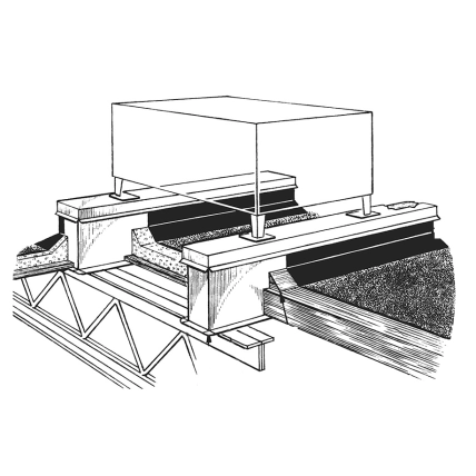 ER-2A/ER-2B — Equipment Rails for Lightweight Fill, Tapered Insulation, or Single-Ply Roofing Product Image